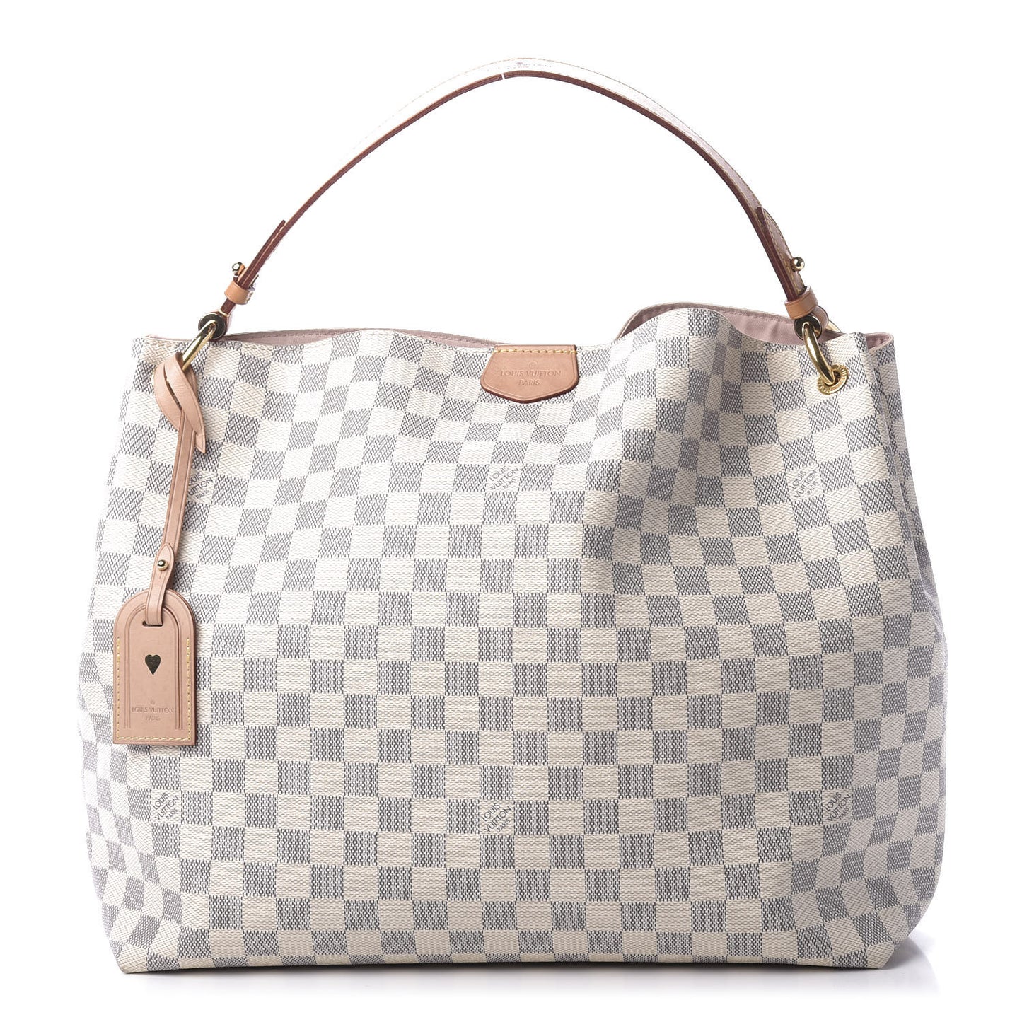 Damier Azur Graceful MM Rose Ballerine
