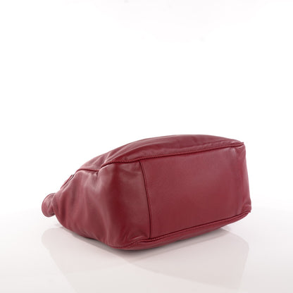Gucci Deerskin Large Hip Bamboo Shoulder Bag Raspberry Candy 4 of 8