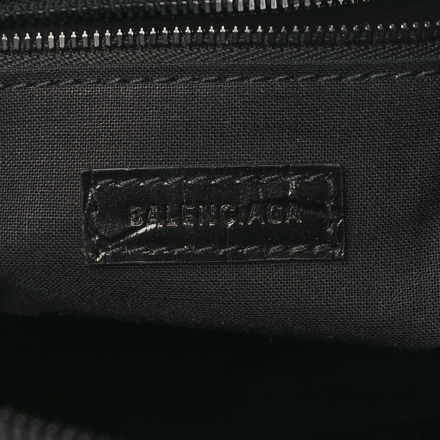 Balenciaga Extra Supple Calfskin Crocodile Embossed Neo Classic Hardware Hobo XS Black 5 of 8