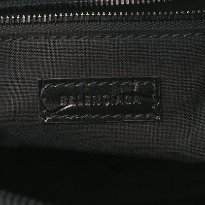 Balenciaga Extra Supple Calfskin Crocodile Embossed Neo Classic Hardware Hobo XS Black 5 of 8