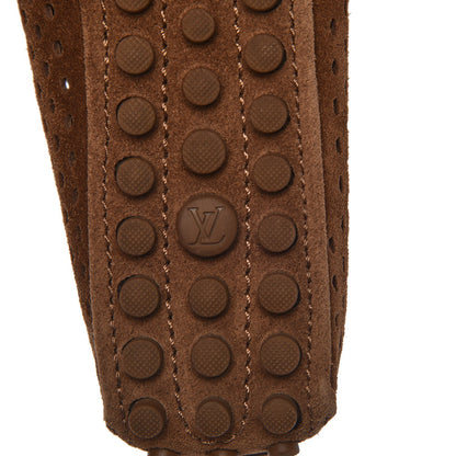 Louis Vuitton Suede Perforated Oxford Ballerina Flats 39 Cognac 11 of 11