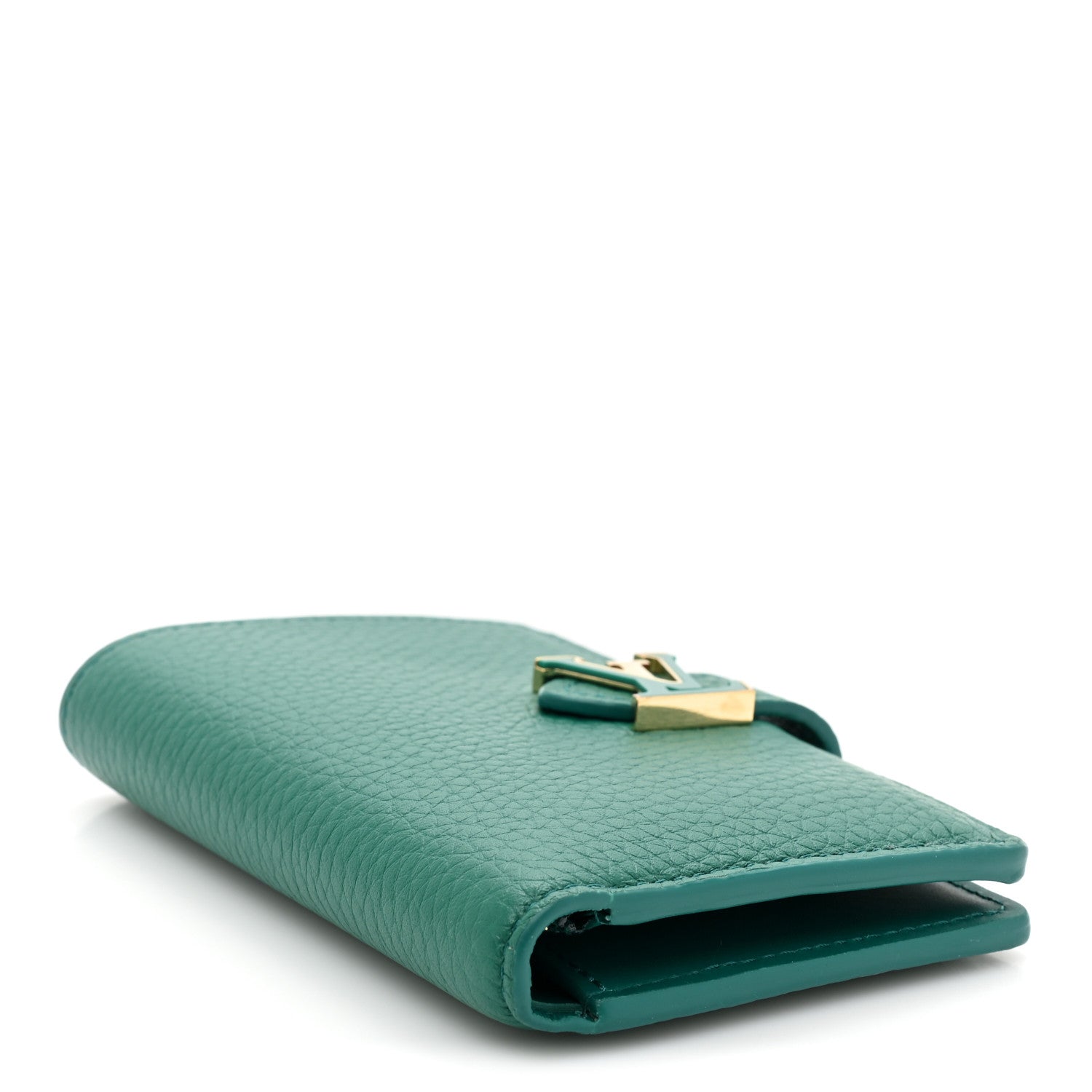 Louis Vuitton Taurillon Capucines Vertical Compact Wallet Green 4 of 12