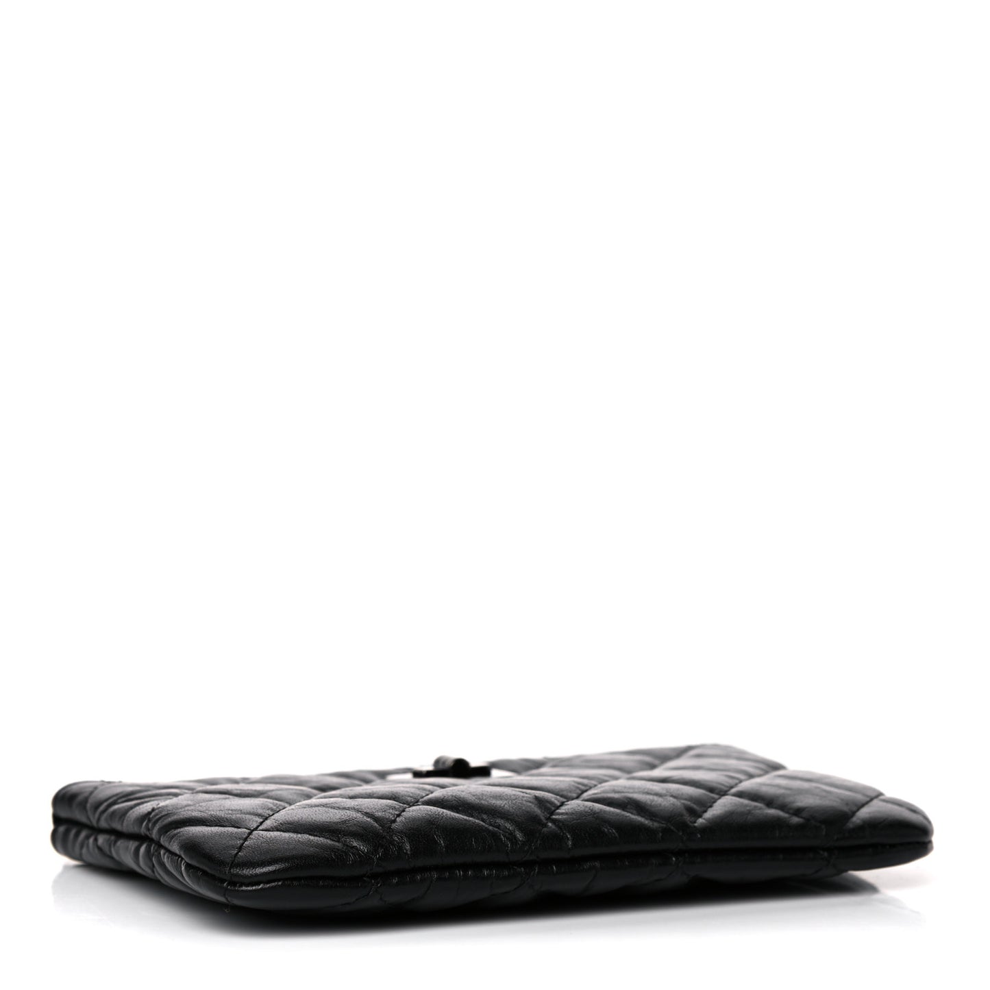 Aged Calfskin Quilted Small Reissue Cosmetic Case So Black