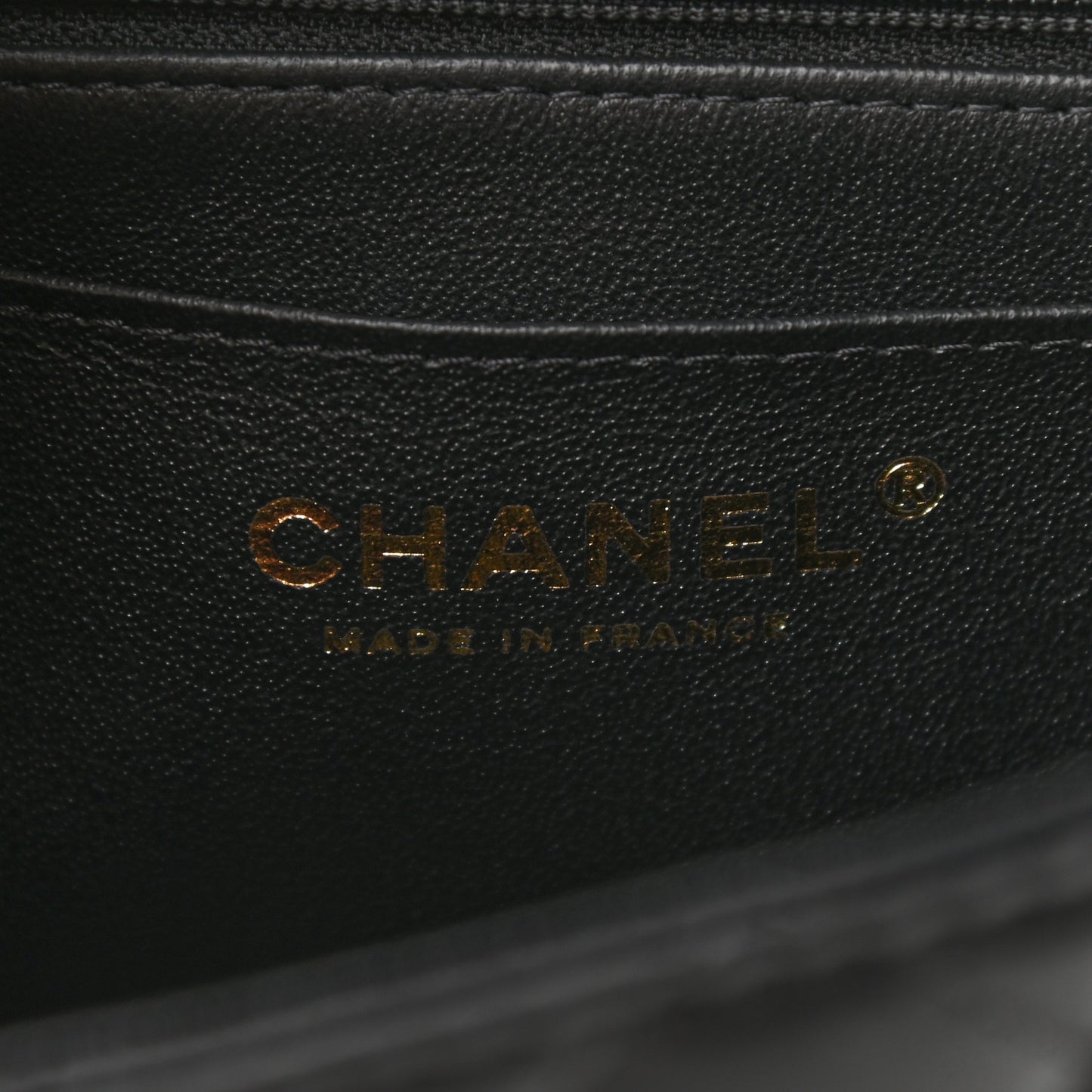 Lambskin Quilted Mini Top Handle Rectangular Flap Black