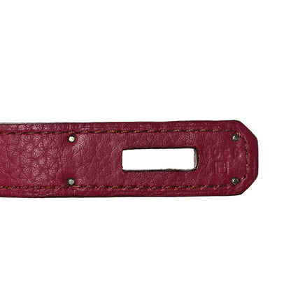 Hermes Taurillon Clemence Birkin 35 Rubis 26 of 48