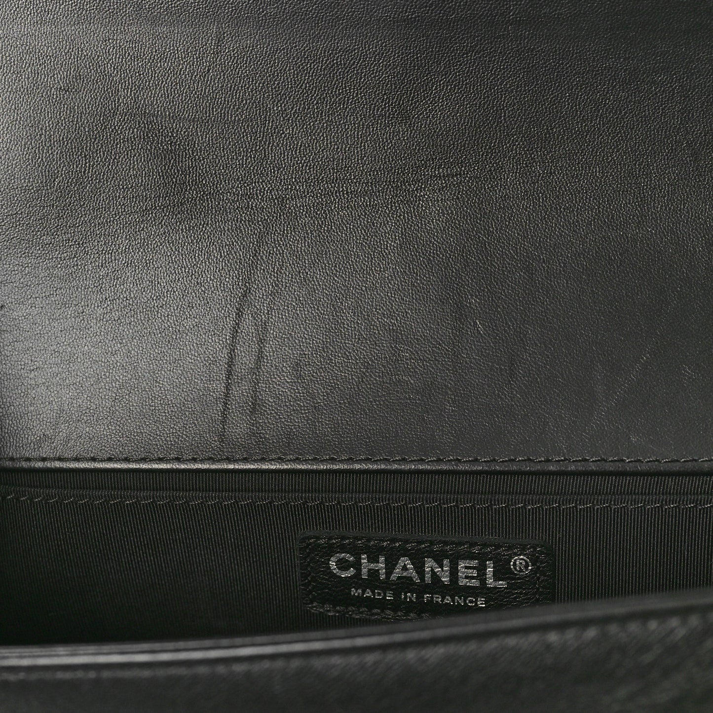 Lambskin Pleated Medium Boy Flap Black