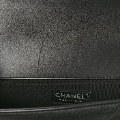 Chanel Lambskin Pleated Medium Boy Flap Black 10 of 10