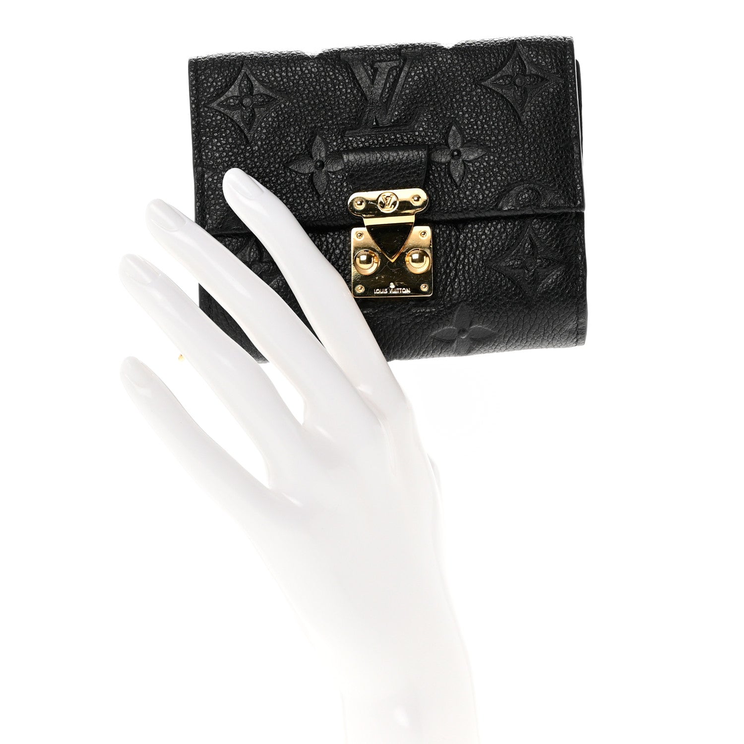 Louis Vuitton Empreinte Metis Compact Wallet Black 2 of 7