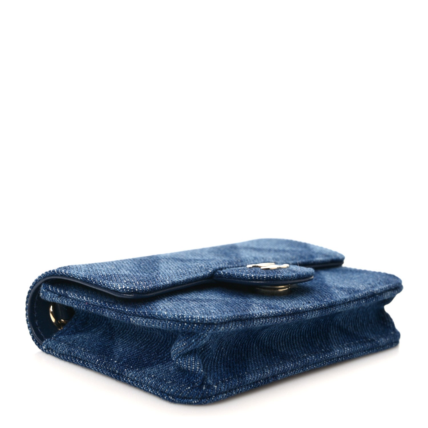 Chanel Denim Printed Belt Bag Dark Blue 4 of 11