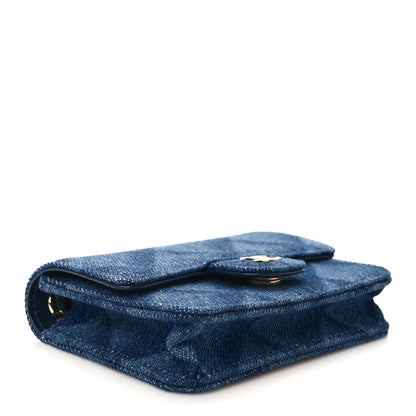Chanel Denim Printed Belt Bag Dark Blue 4 of 11