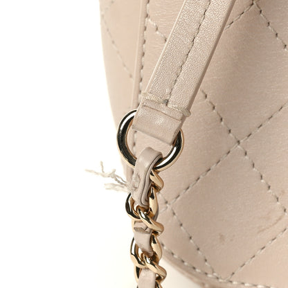 Chanel Calfskin Stitched Medium Covered CC Flap Bag Beige 11 of 11