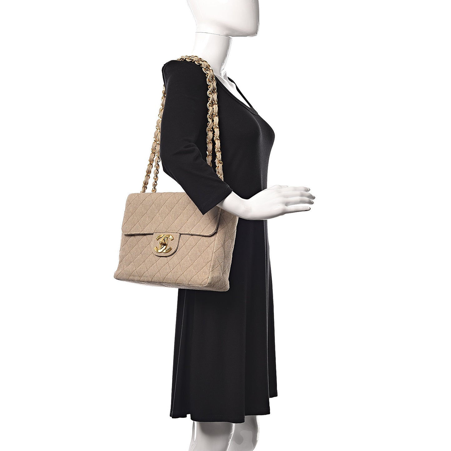 Toile Jumbo Single Flap Beige