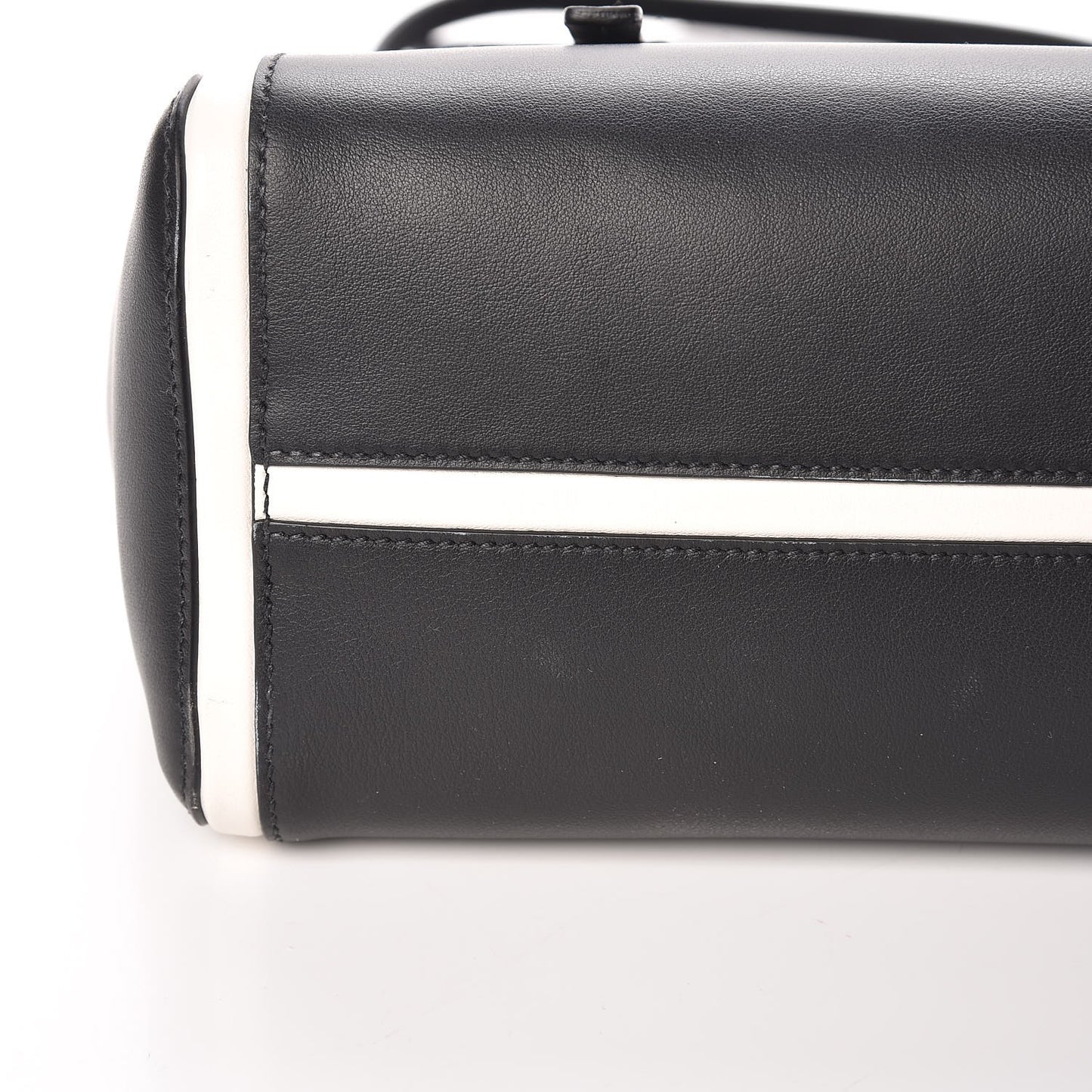 Grace Lux Light Small Ouverture Shoulder Bag Black White