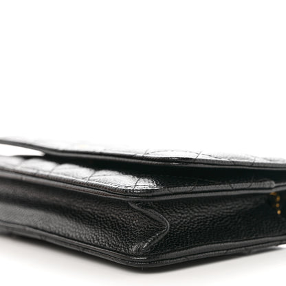 Chanel Caviar Quilted Wallet on Chain WOC Black 10 of 11