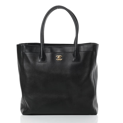 Chanel Calfskin Tall Cerf Tote Black 1 of 22