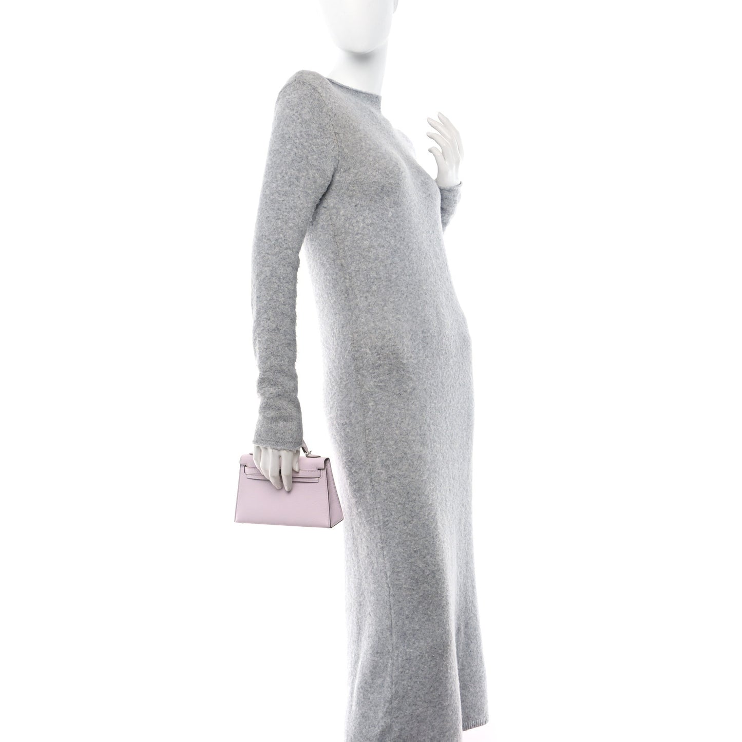 Chevre Mysore Mini Kelly Sellier 20 Mauve Pale