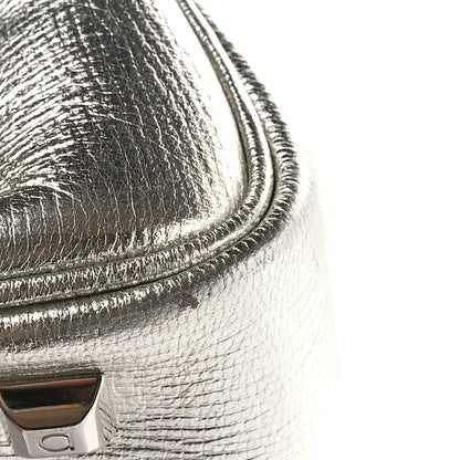 Salvatore Ferragamo Metallic Hammered Calfskin Studio Top Handle Bag Silver 12 of 12