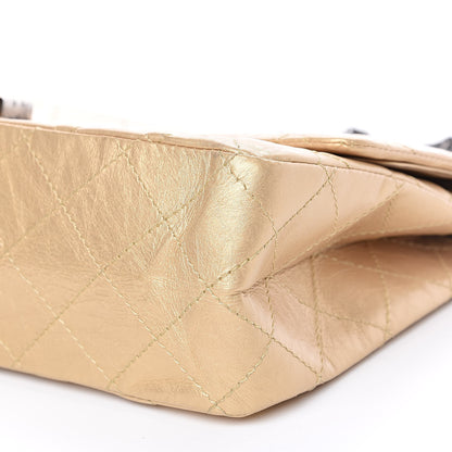 Chanel Metallic Aged Calfskin Quilted 2.55 Reissue 227 Flap Gold 11 of 13