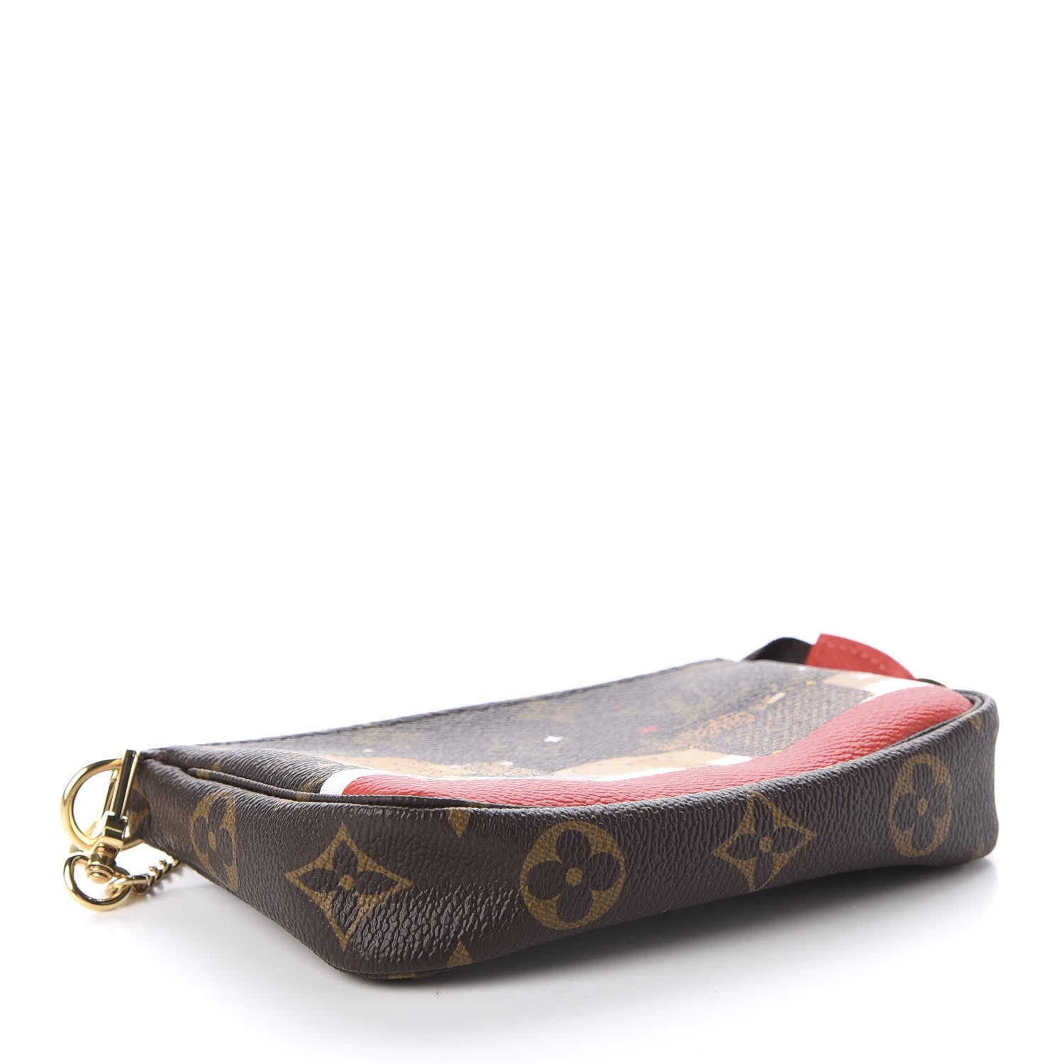 Louis Vuitton Monogram 2018 Christmas Animation Mini Cats Pochette Accessories 4 of 9