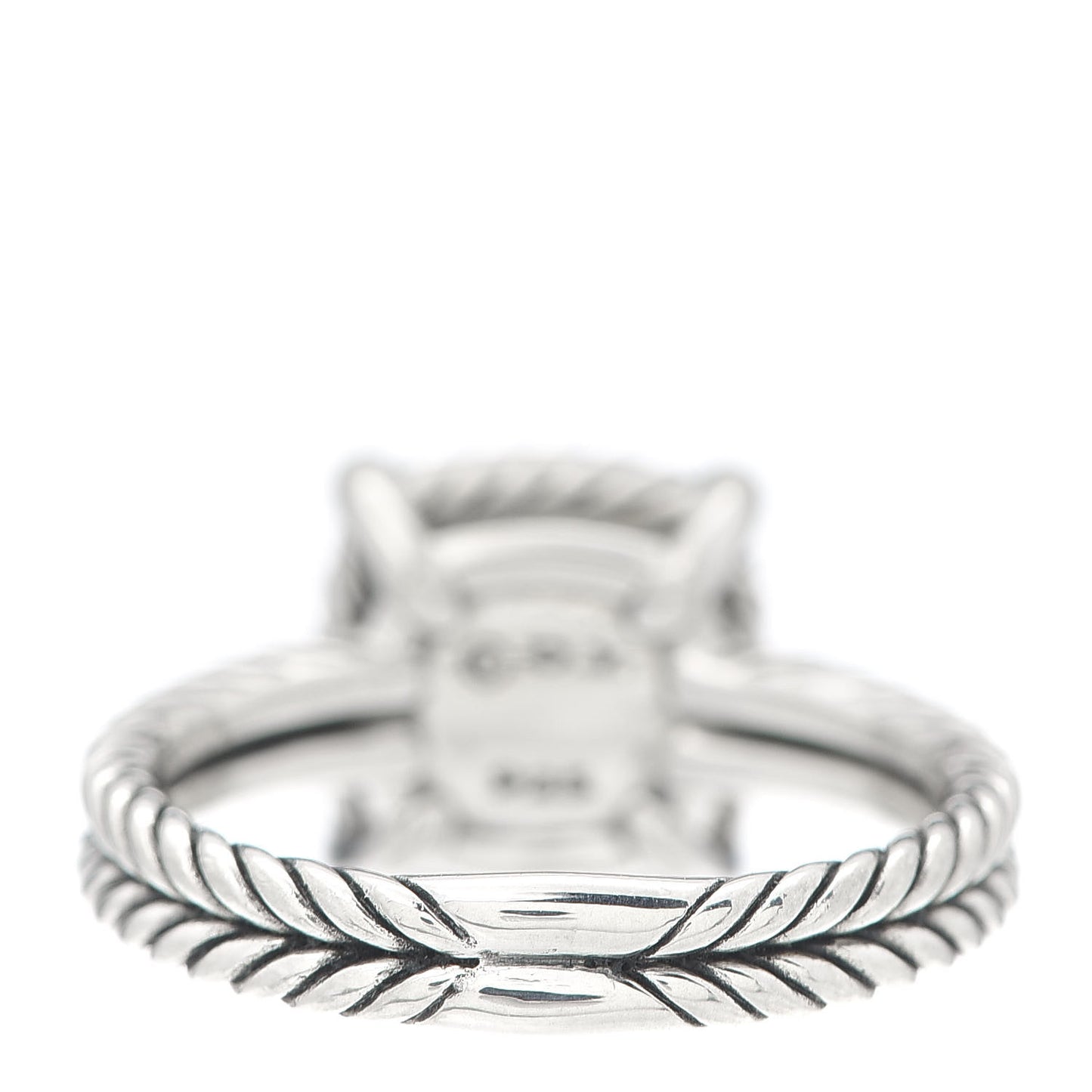 Sterling Silver Diamond Hampton Blue Topaz 9mm Chatelaine Pave Bezel Ring 59 8.75