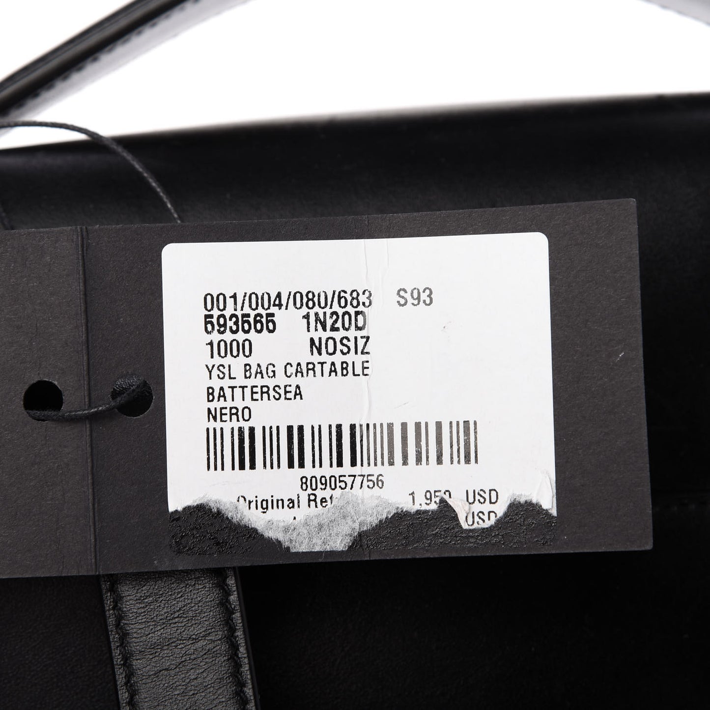 Smooth Calfskin Schoolbag Backpack Black