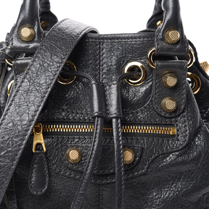 Balenciaga Agneau Giant 12 Gold Hardware Mini Pompon Gris Fossile 10 of 10