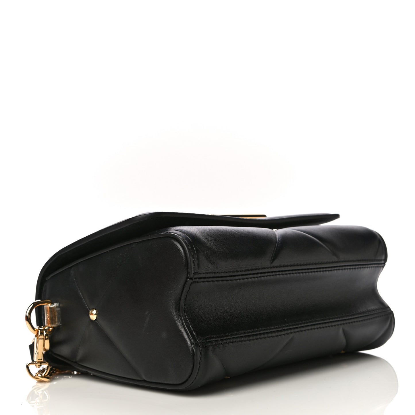 Lambskin Quilted Twist MM Black
