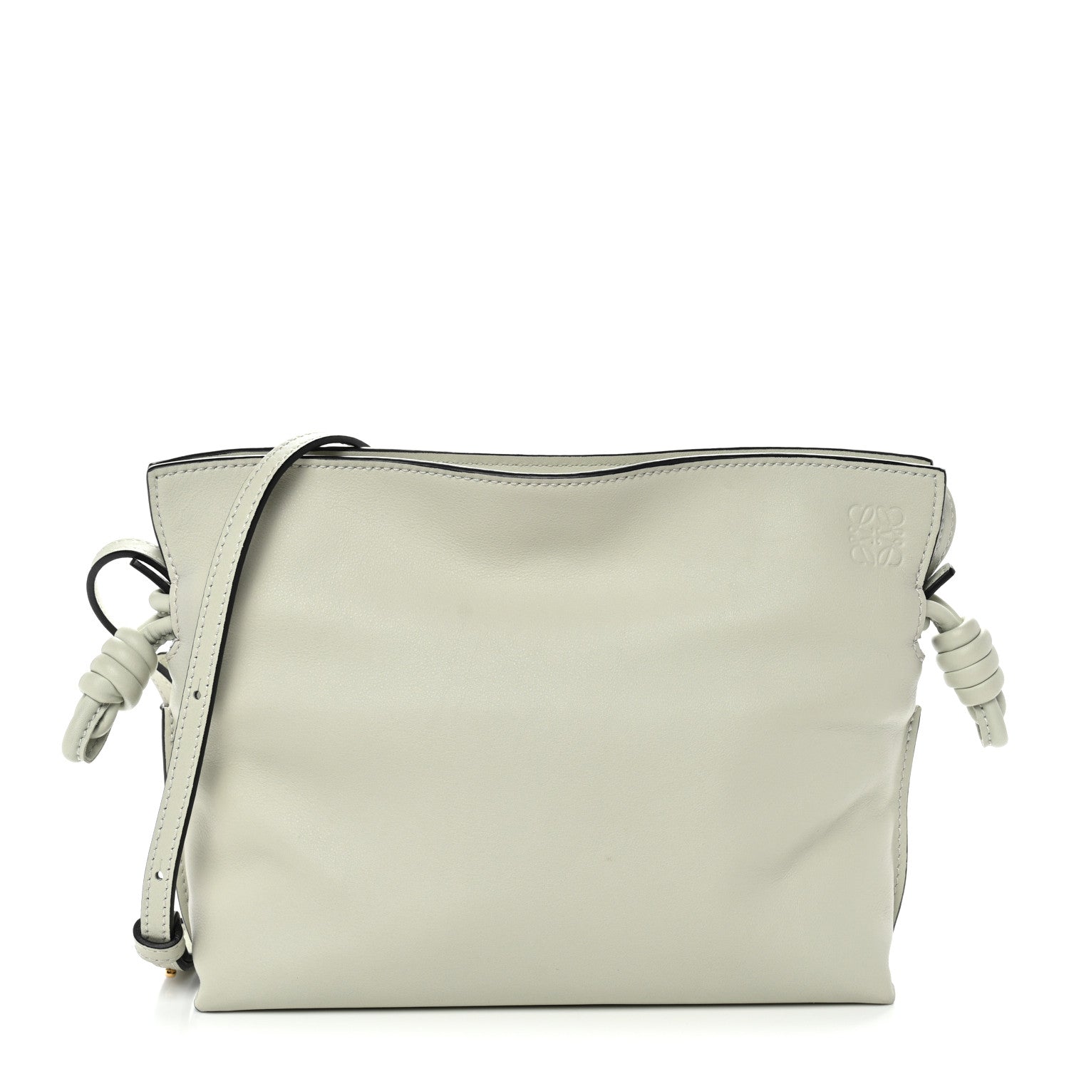 Loewe Calfskin Mini Flamenco Knot Clutch Light Celadon 1 of 10
