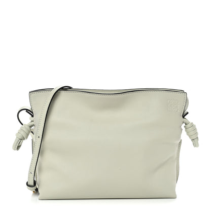 Loewe Calfskin Mini Flamenco Knot Clutch Light Celadon 1 of 10