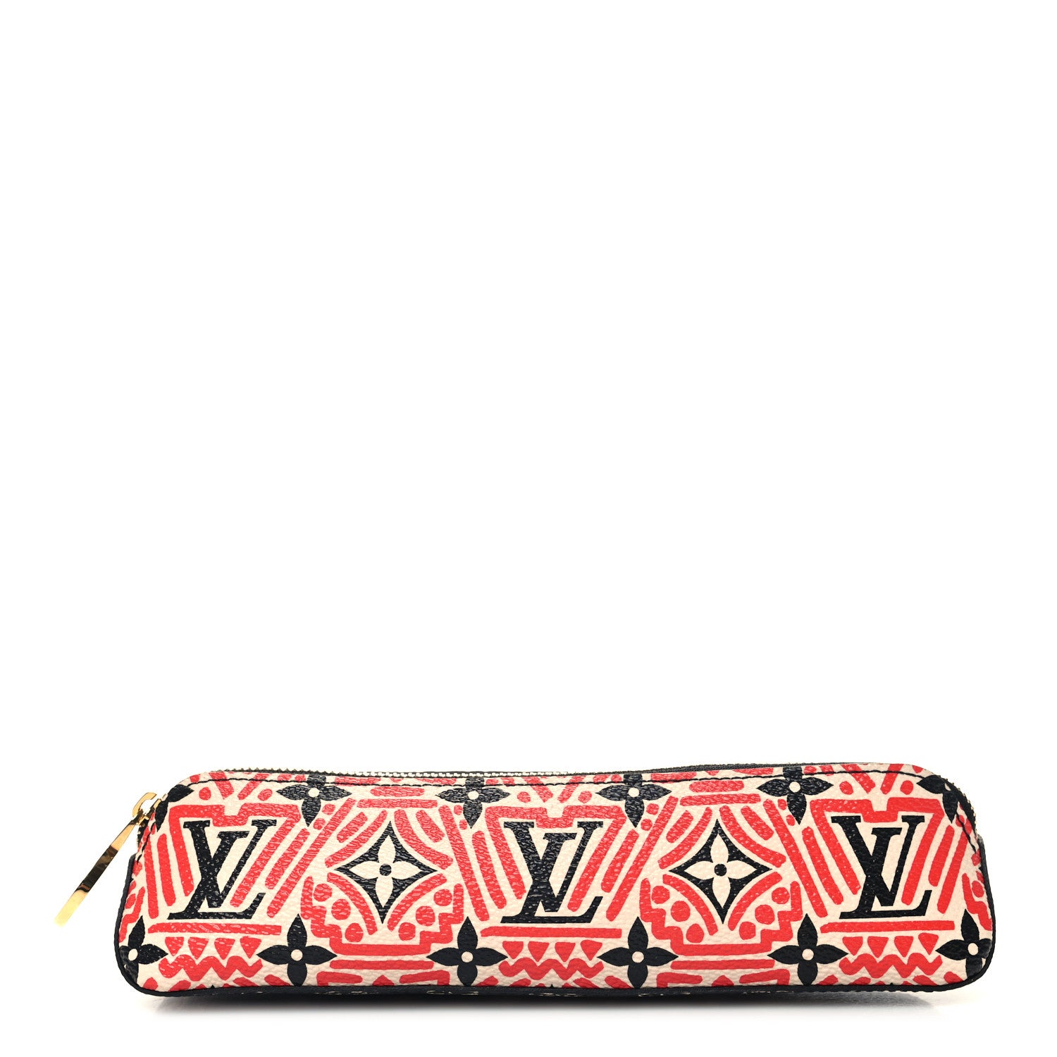 Louis Vuitton Monogram Giant Crafty Elizabeth Pencil Pouch Creme Rouge Black 1 of 10