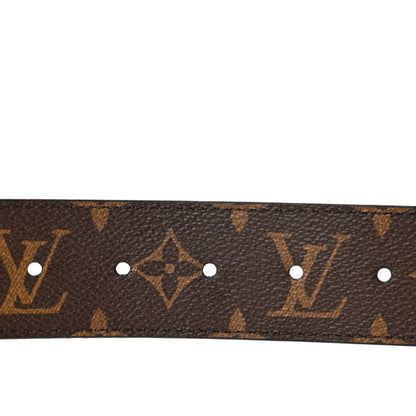 Louis Vuitton Calfskin Monogram 40mm LV Initiales Reversible Belt 95 38 Black 4 of 6