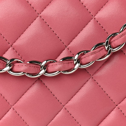 Chanel Lambskin Quilted Jumbo Double Flap Pink 11 of 11