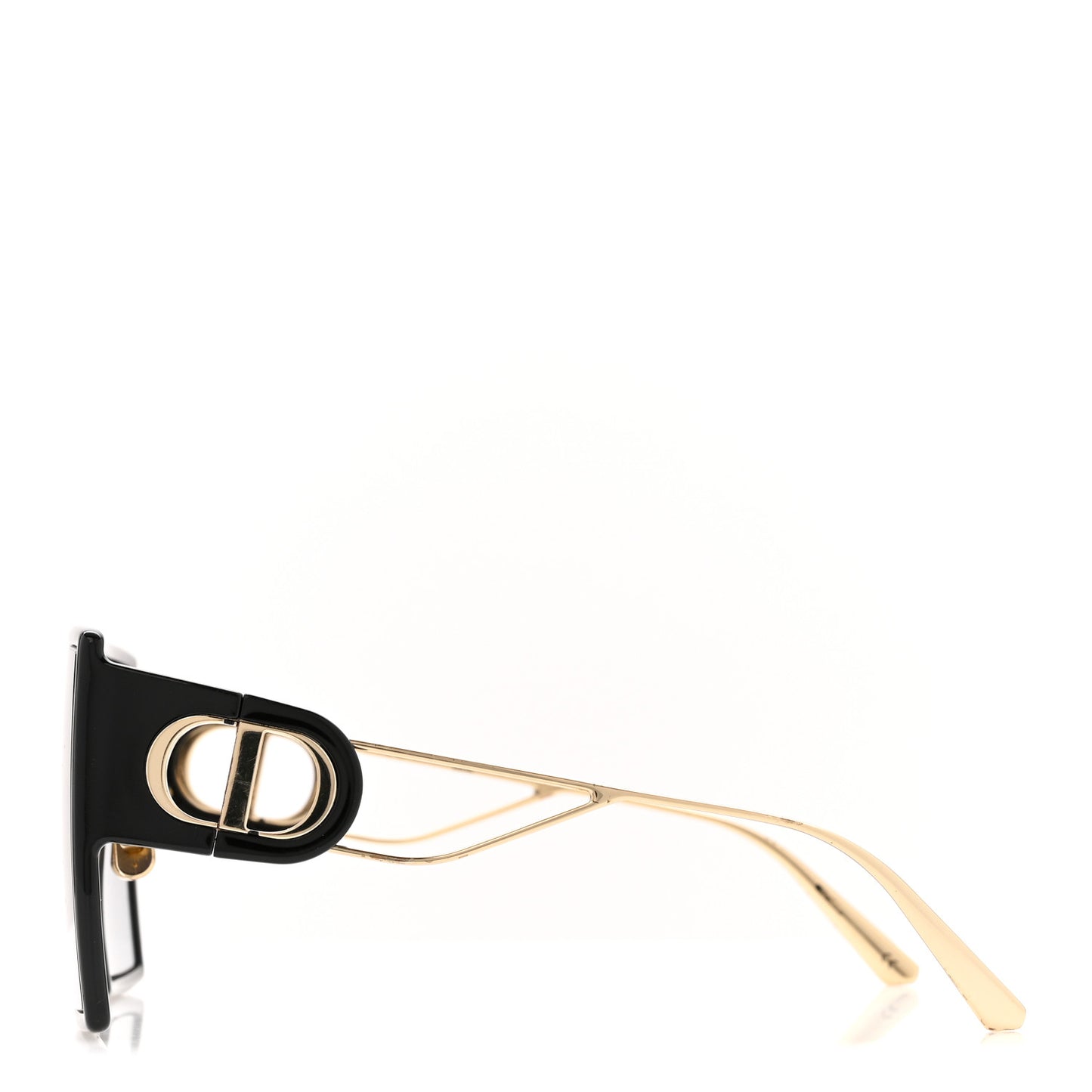 Acetate Square 30 Montaigne Sunglasses Black