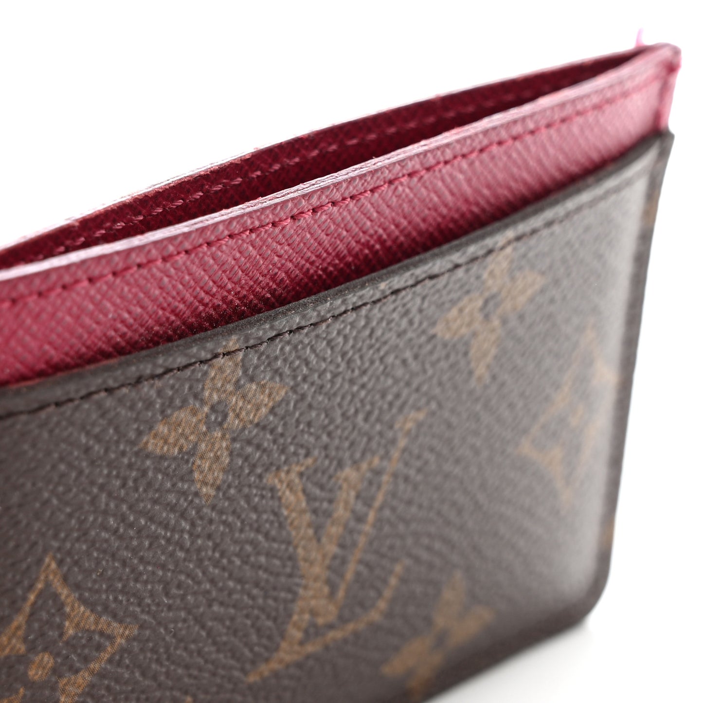 Monogram Card Holder Fuchsia