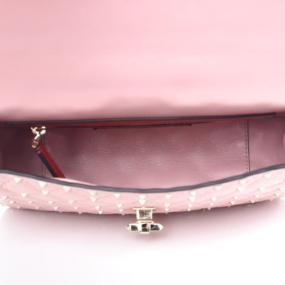 Valentino Garavani Nappa Medium Rockstud Spike Shoulder Bag Water Rose 5 of 7