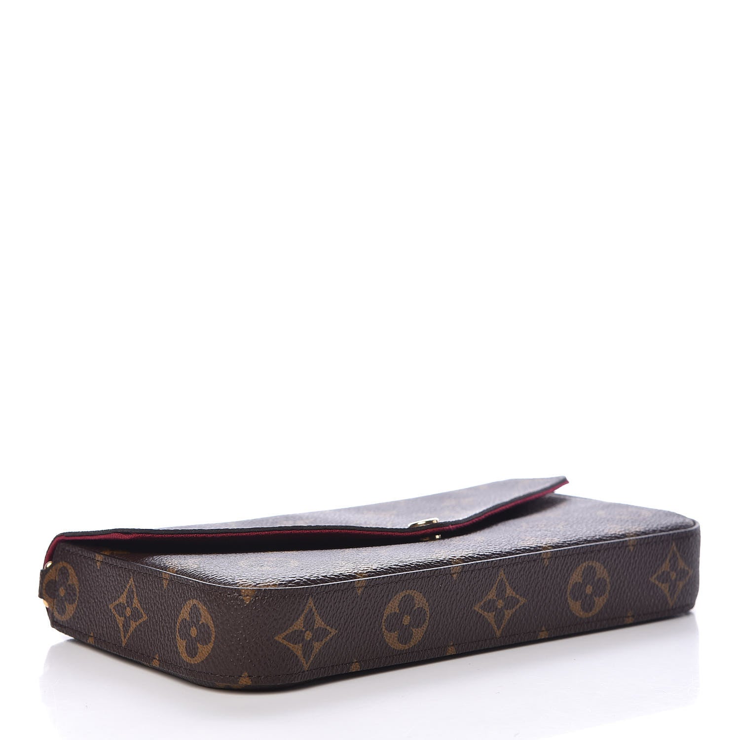 Louis Vuitton Monogram Pochette Felicie Chain Wallet Fuchsia 4 of 14