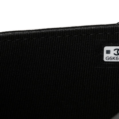 Chanel Shiny Crumpled Calfskin Quilted Large Clutch Black 8 of 13