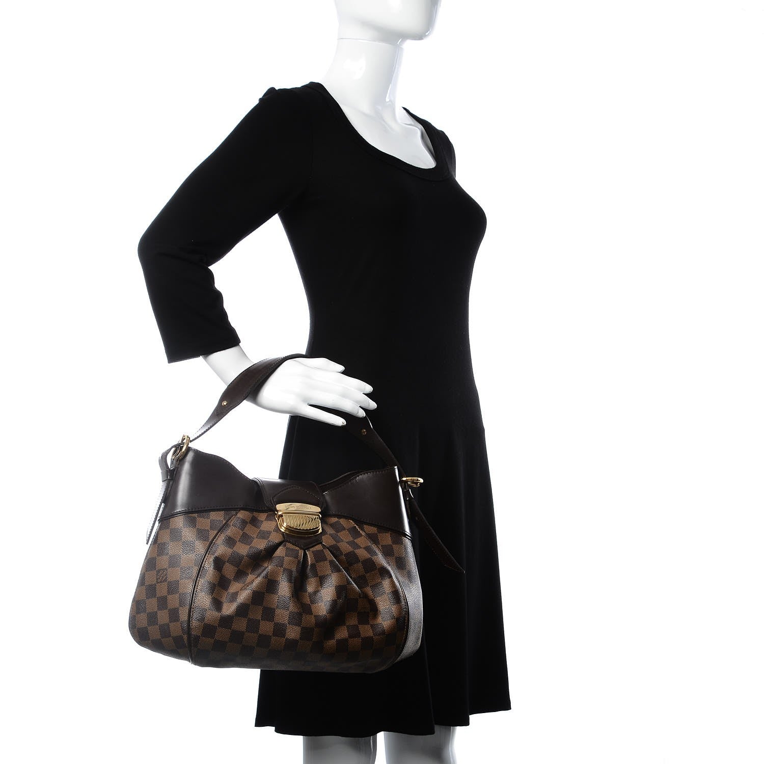 Louis Vuitton Damier Ebene Sistina MM 2 of 16