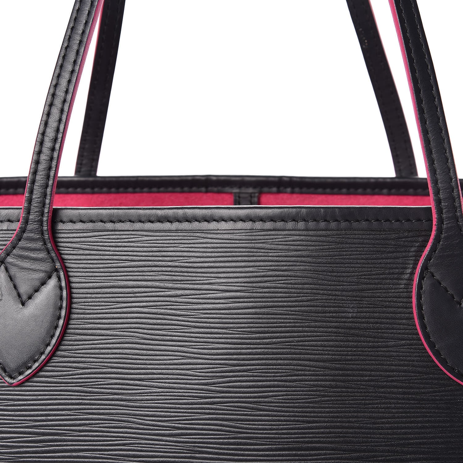 Louis Vuitton Epi Neverfull MM Black Hot Pink 13 of 17