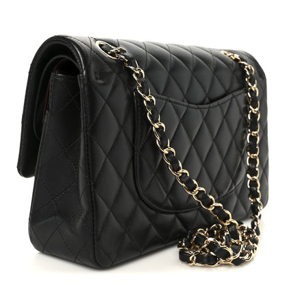 Chanel Lambskin Quilted Medium Double Flap Black 3 of 12
