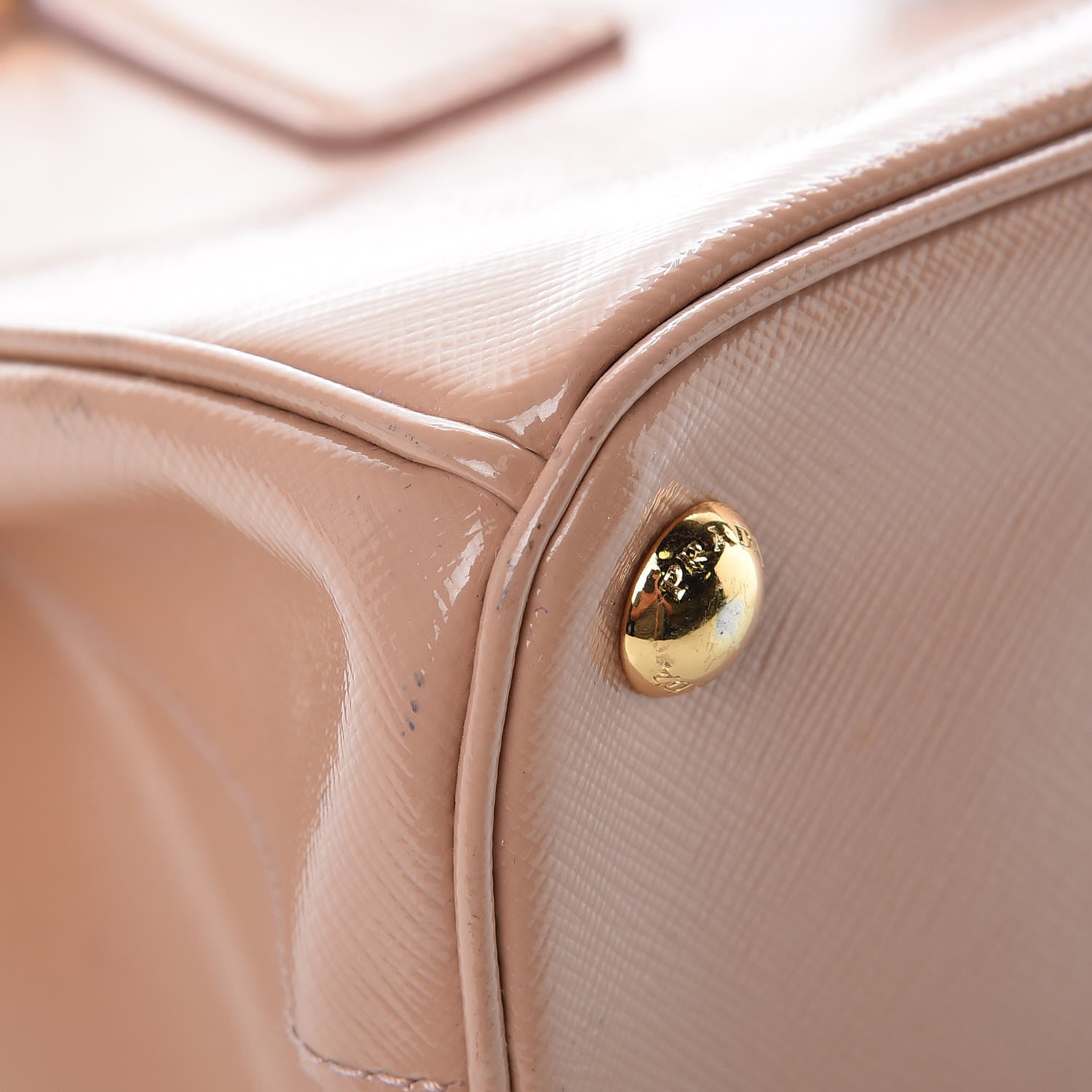 Prada Saffiano Vernice Mini Galleria Double Zip Tote Orchidea 9 of 11