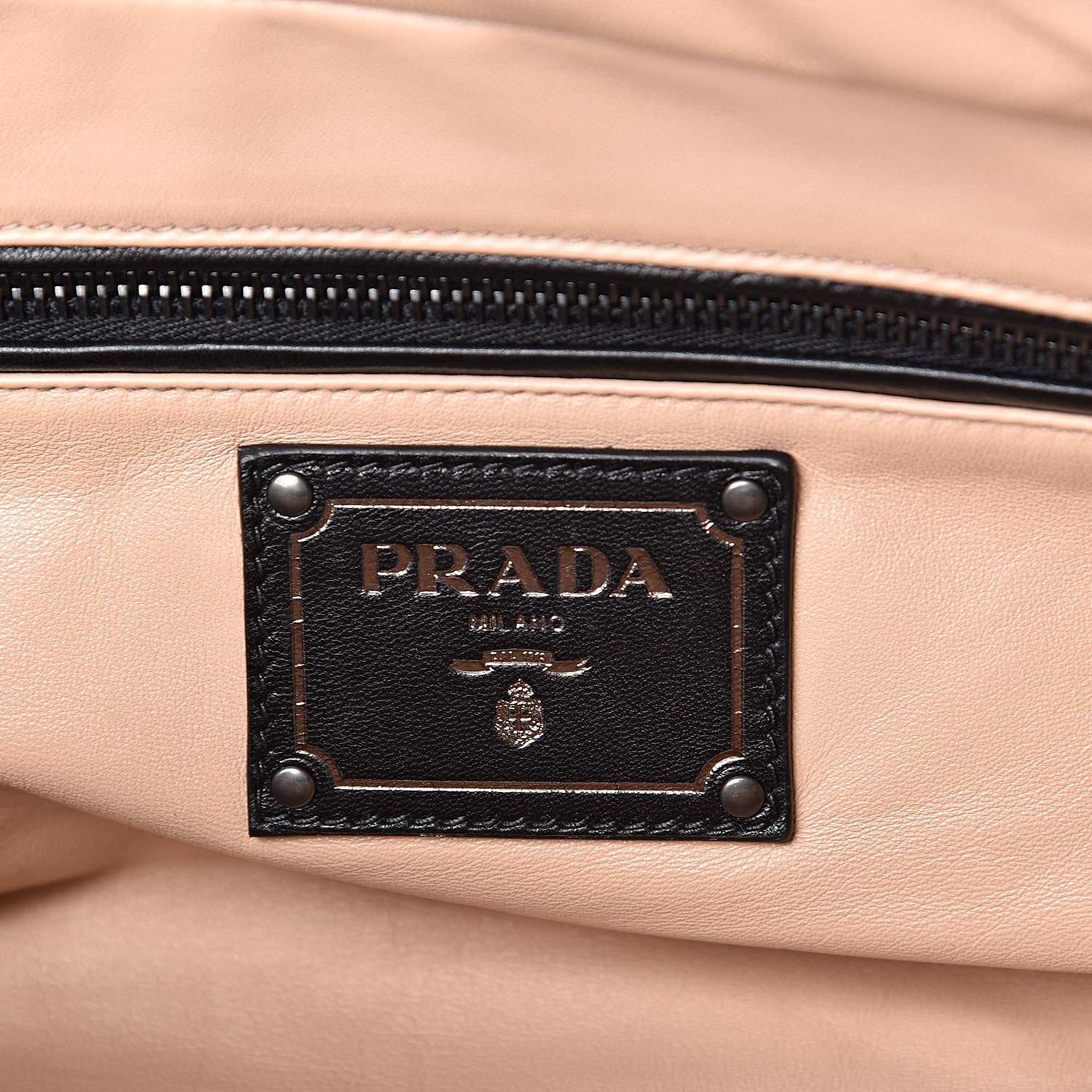 Prada Nappa Antique Bowler Black 6 of 10