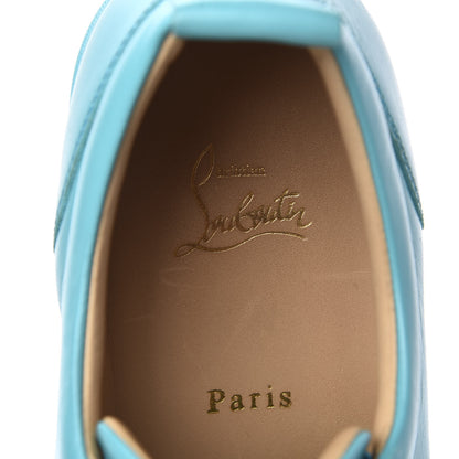 Christian Louboutin Calfskin Mens Louis Junior Spikes Flat Sneakers 43.5 Turquoise 9 of 11
