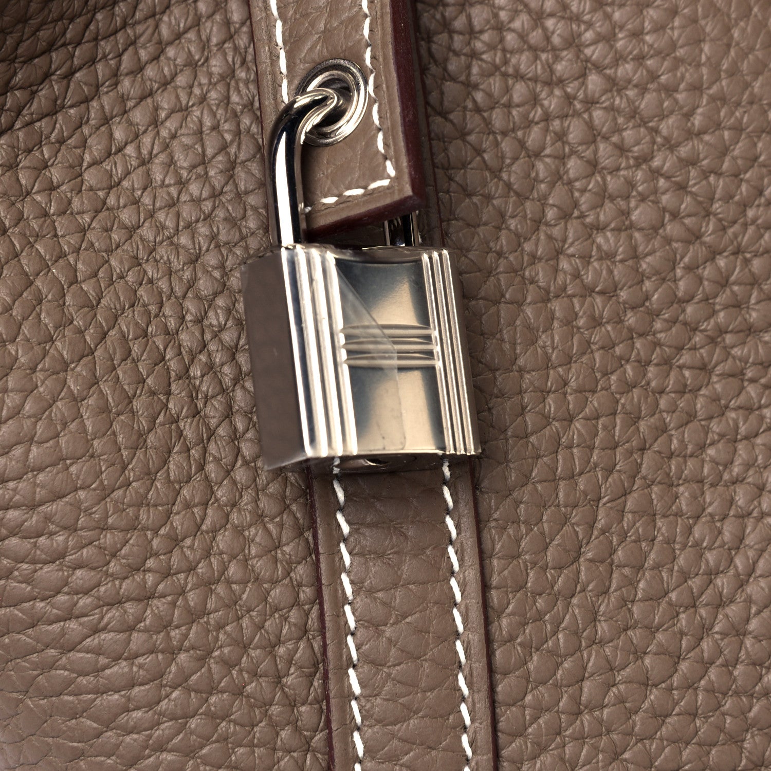Hermes Taurillon Clemence Picotin Lock 18 PM Etoupe 5 of 5