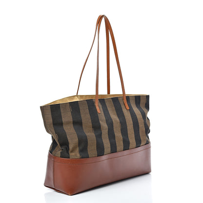 Fendi Pequin Cuoio Vegetale Medium Roll Tote Tobacco Cuoio Miele 2 of 21