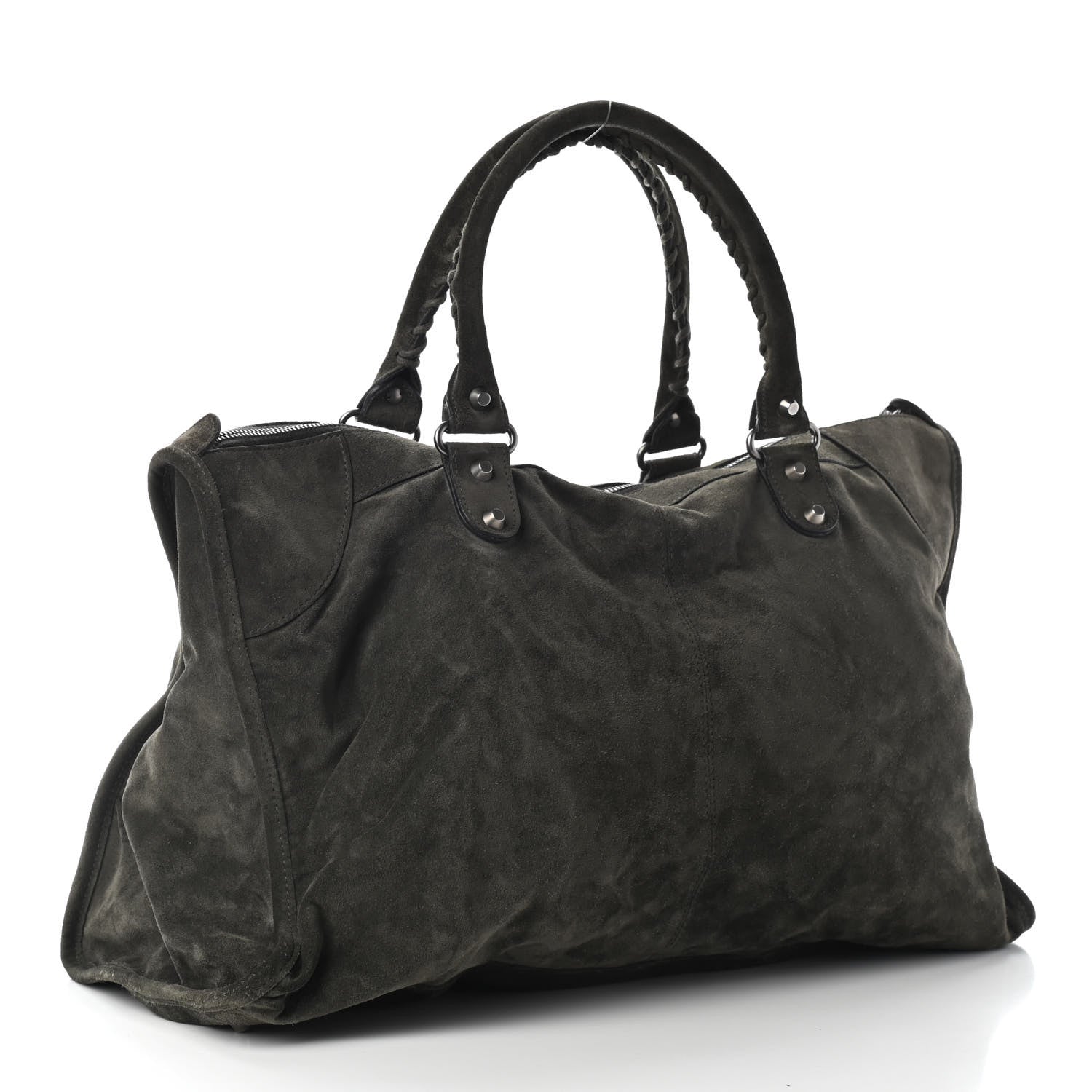 Balenciaga Baby Daim Suede Classic Hardware Work Olive 2 of 8
