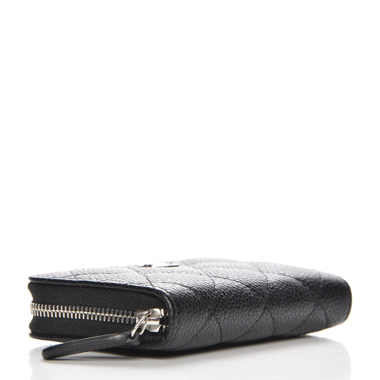 Chanel Caviar Quilted Zip Coin Purse Black 4 of 8