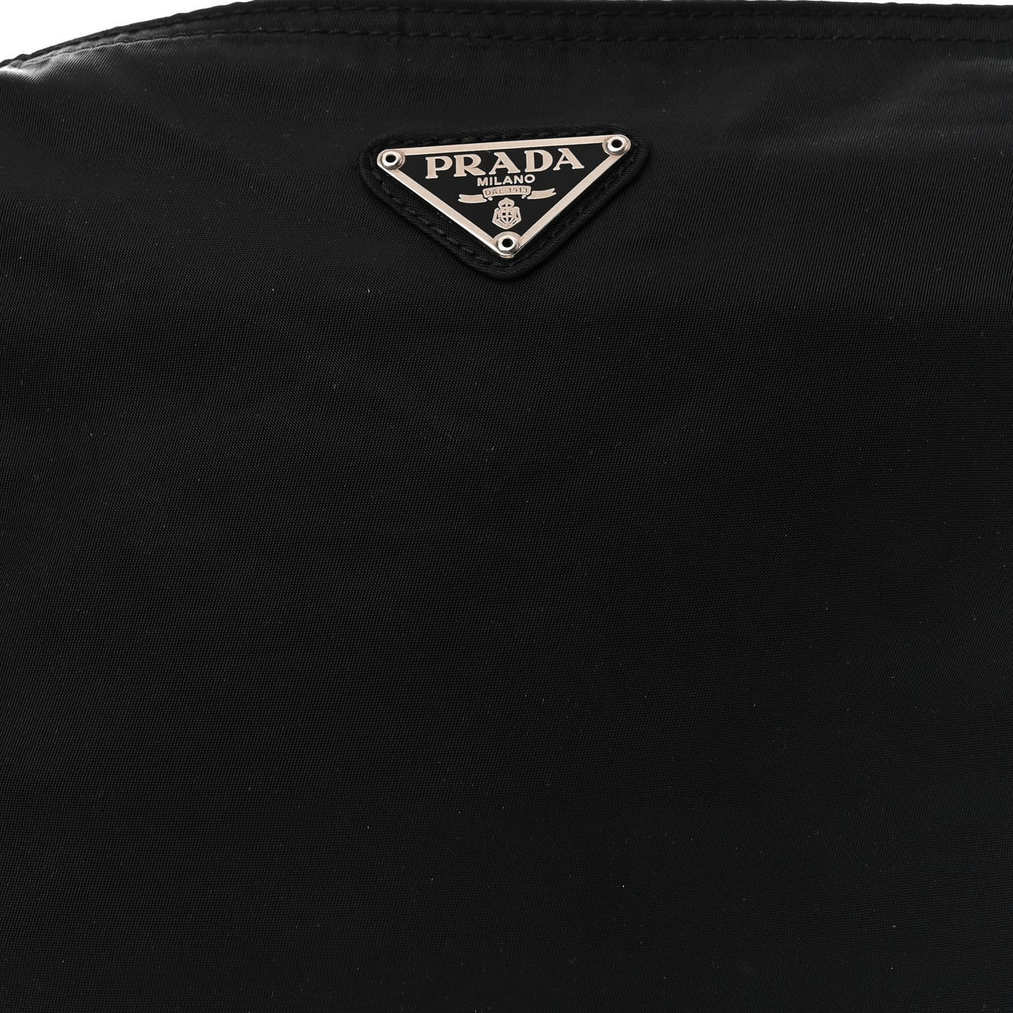 Nylon Vela Flat Messenger Bag Black
