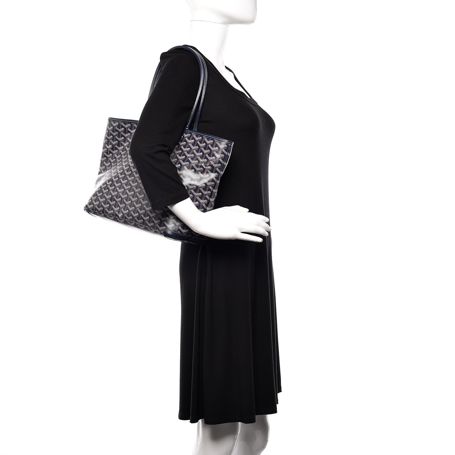 Goyard Goyardine Artois PM Navy 2 of 10