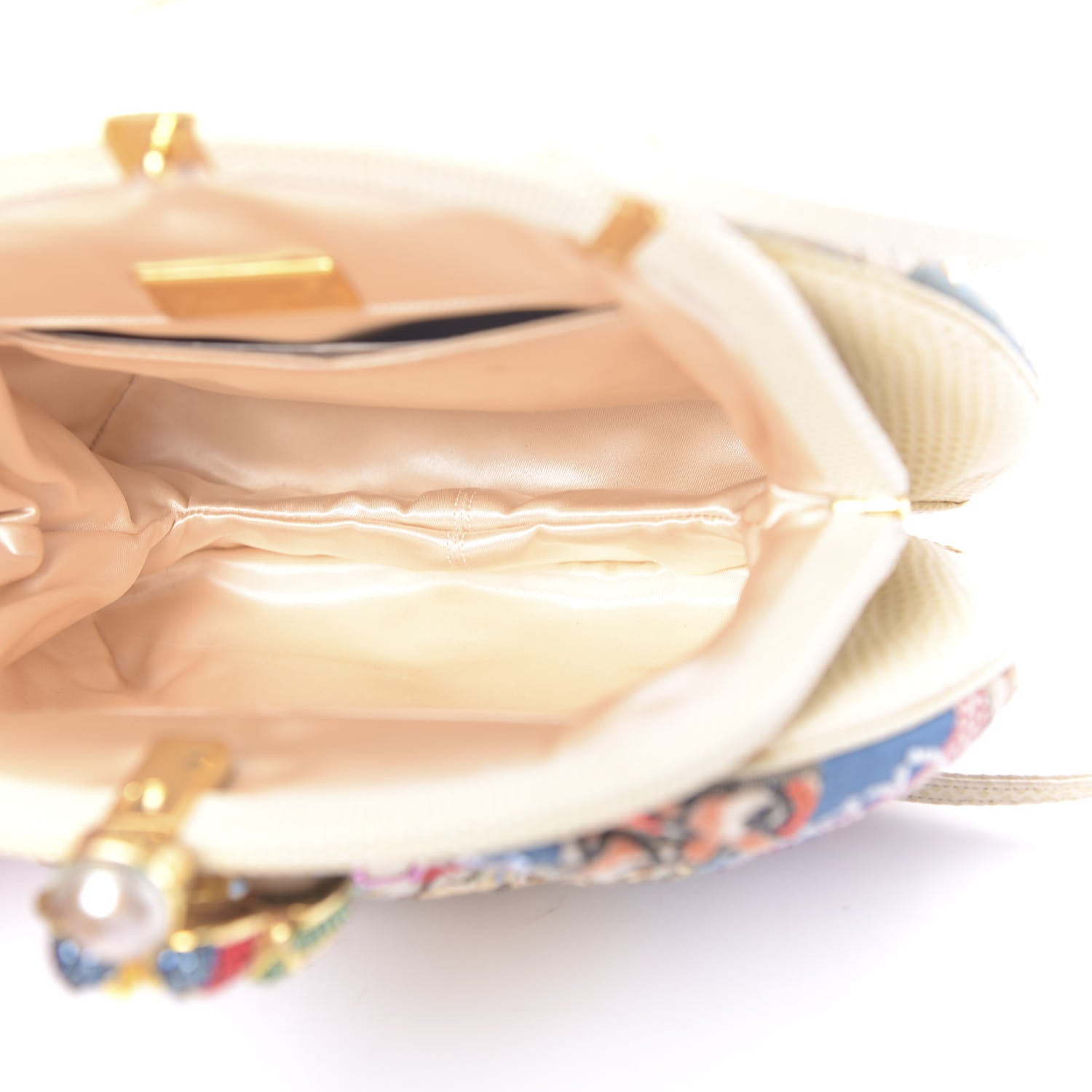 Judith Leiber Crystal Fabric Quilted Clutch Multicolor 6 of 11